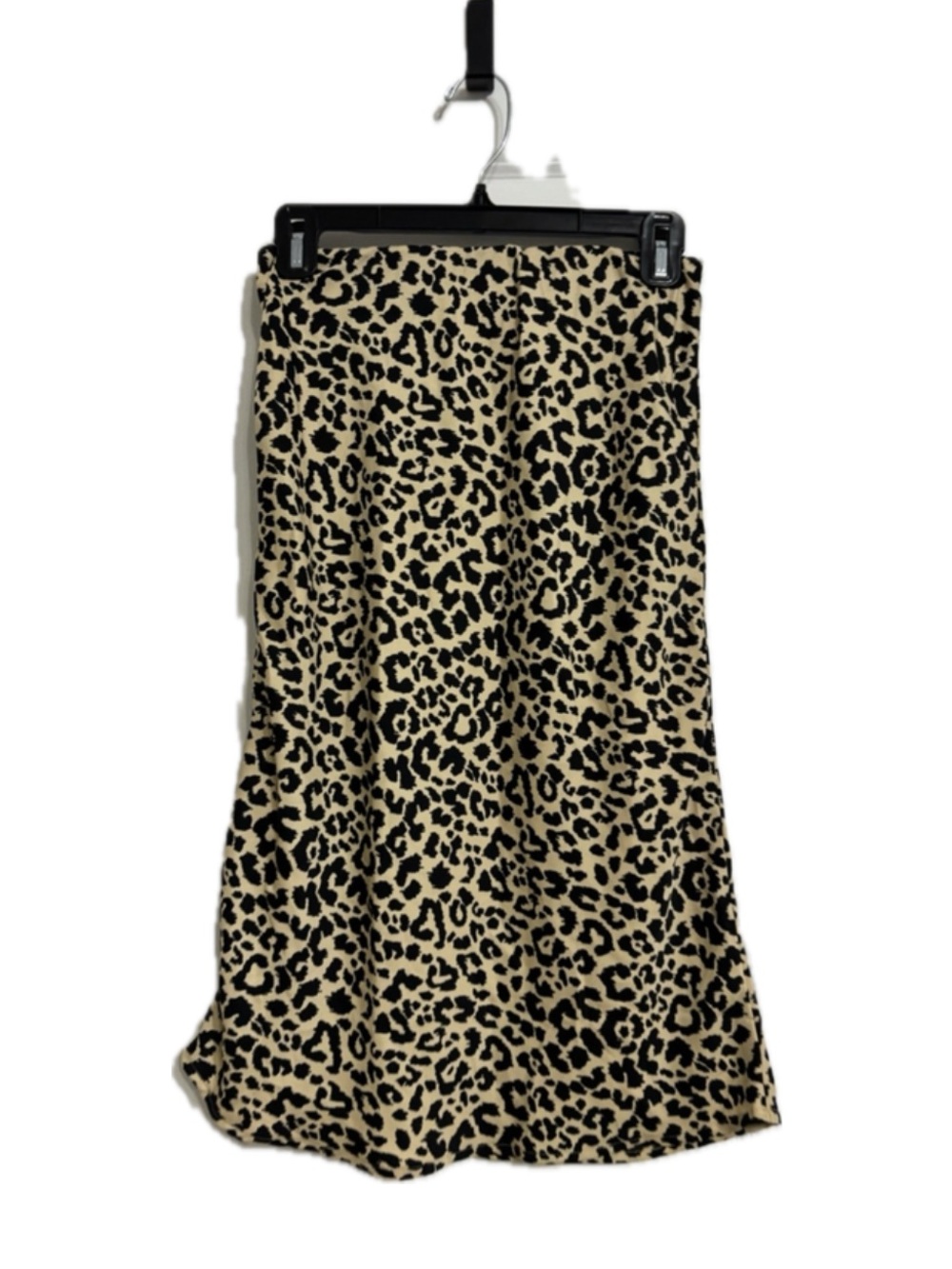 Hollister Leopard Print Midi Skirt - Black on Beige